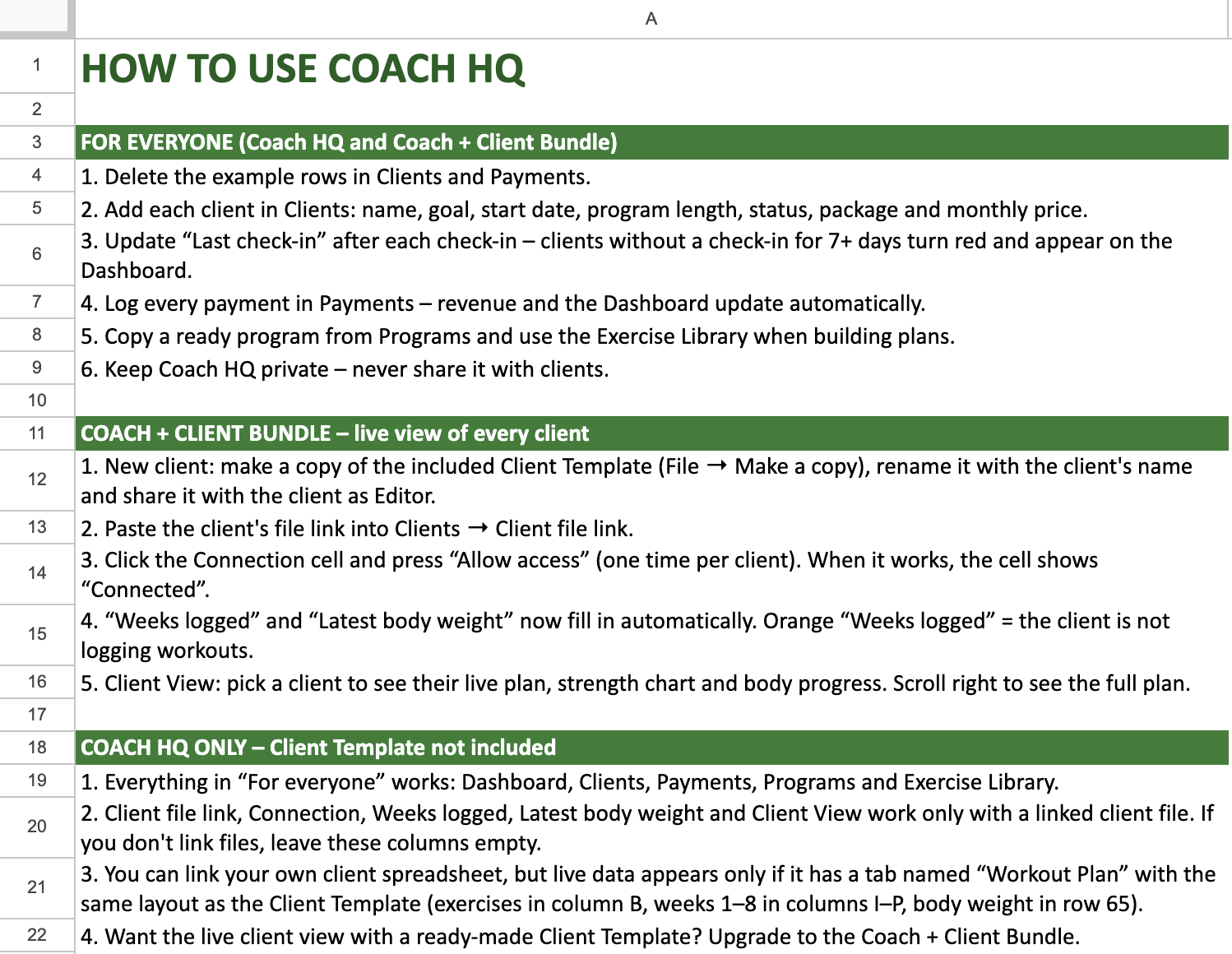A How to use tab walks a new buyer through setup in eight steps.